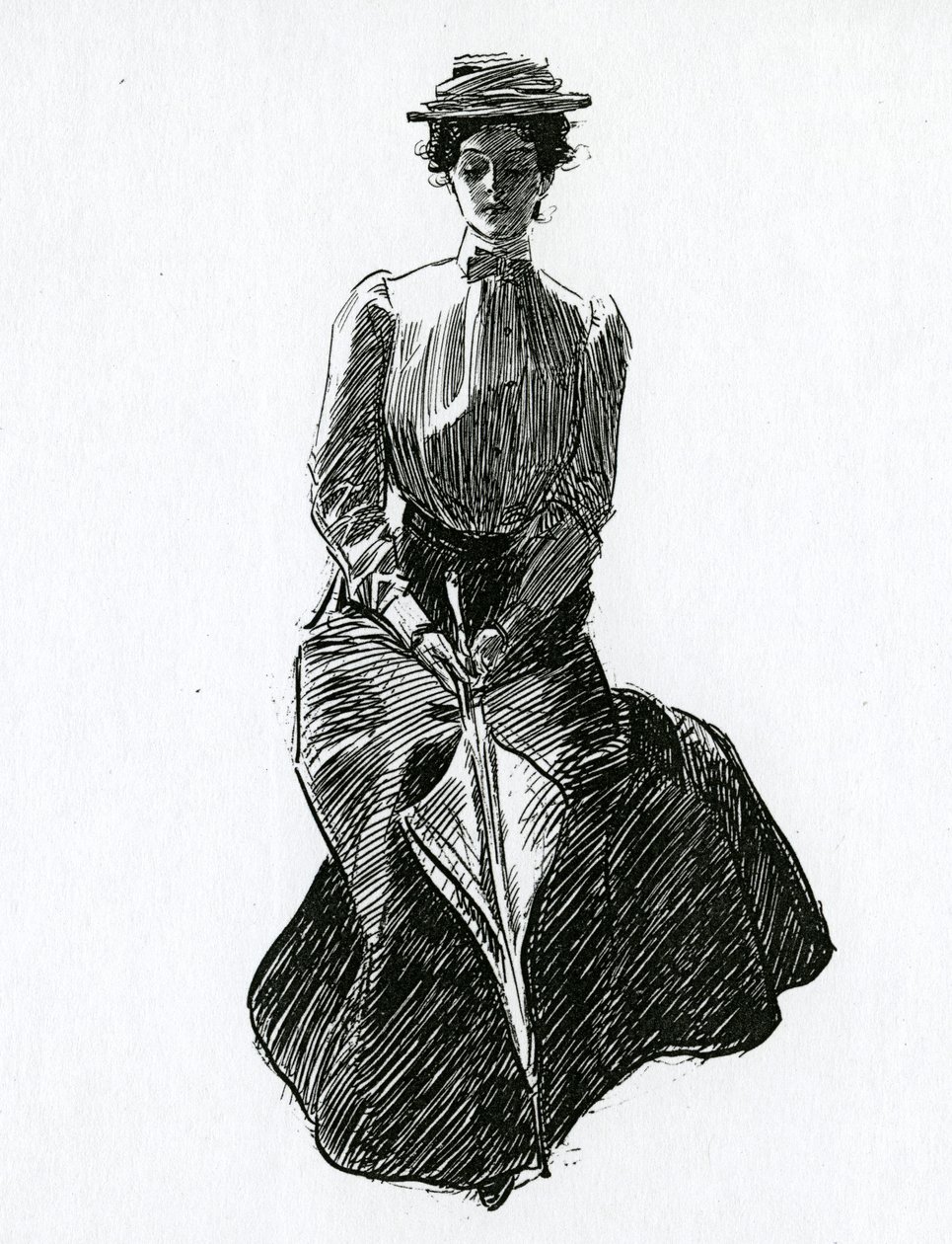 Gibson-tyttö, n. 1902 tekijältä Charles Dana Gibson