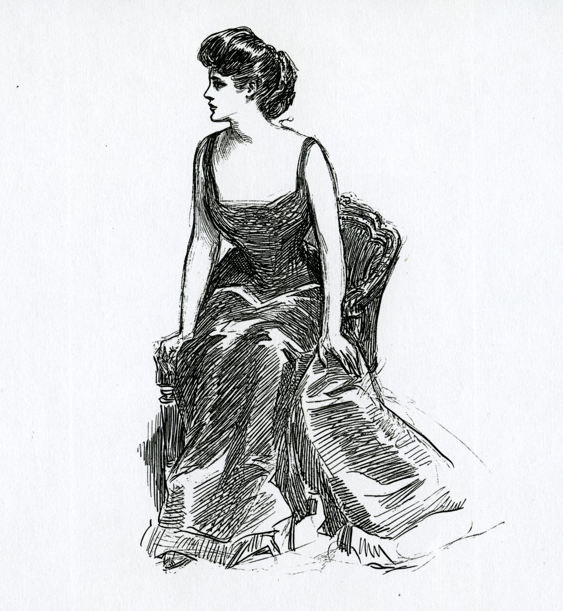 Gibson-tyttö, n. 1902 tekijältä Charles Dana Gibson