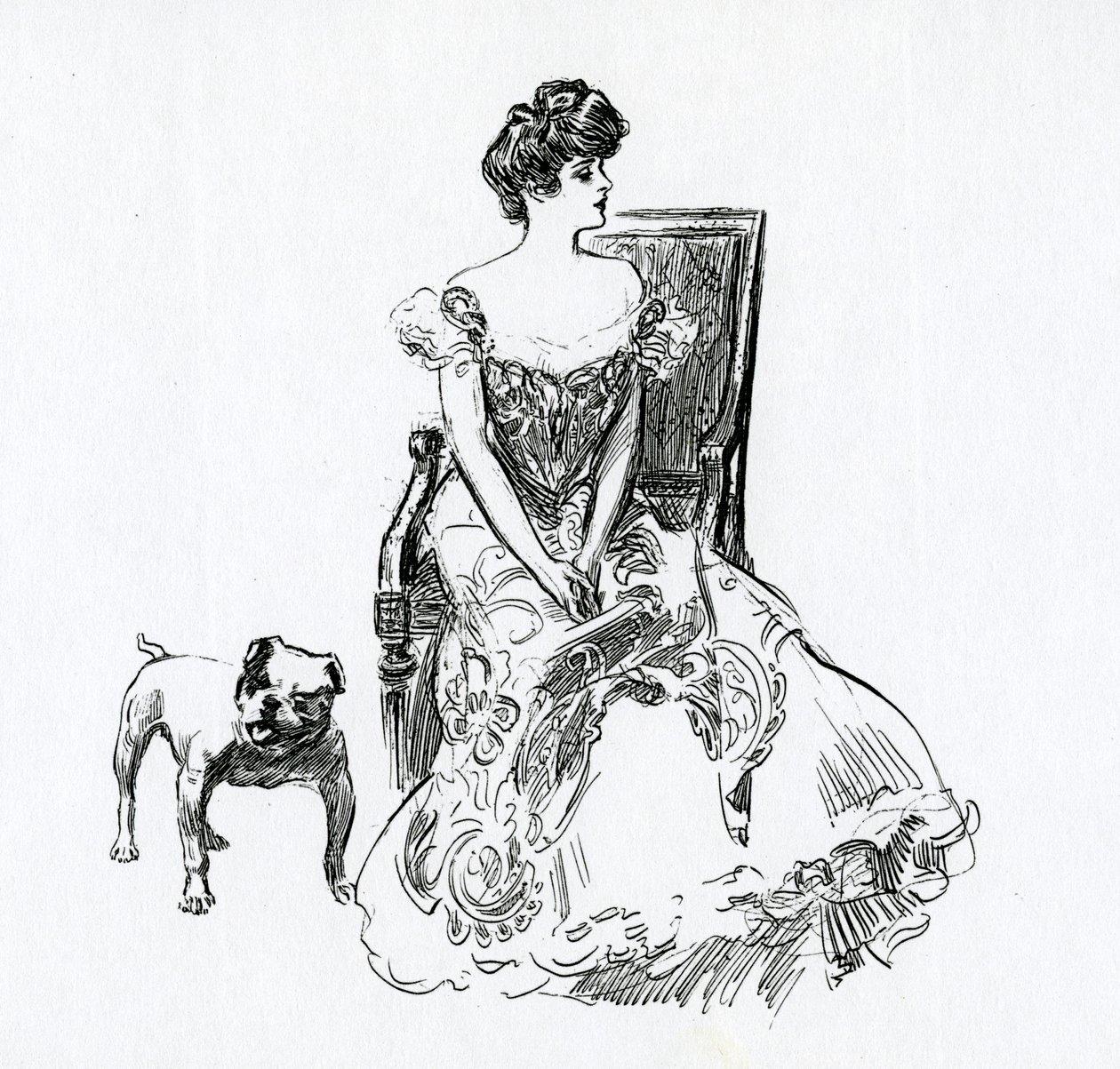 Gibsonin tyttö, noin 1902 tekijältä Charles Dana Gibson