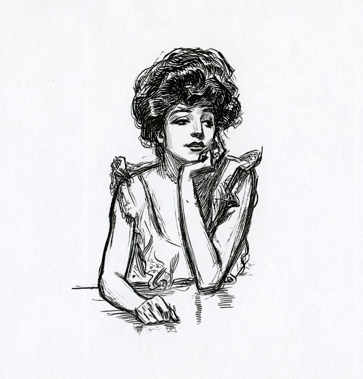 Gibson-tyttö, n. 1902 tekijältä Charles Dana Gibson