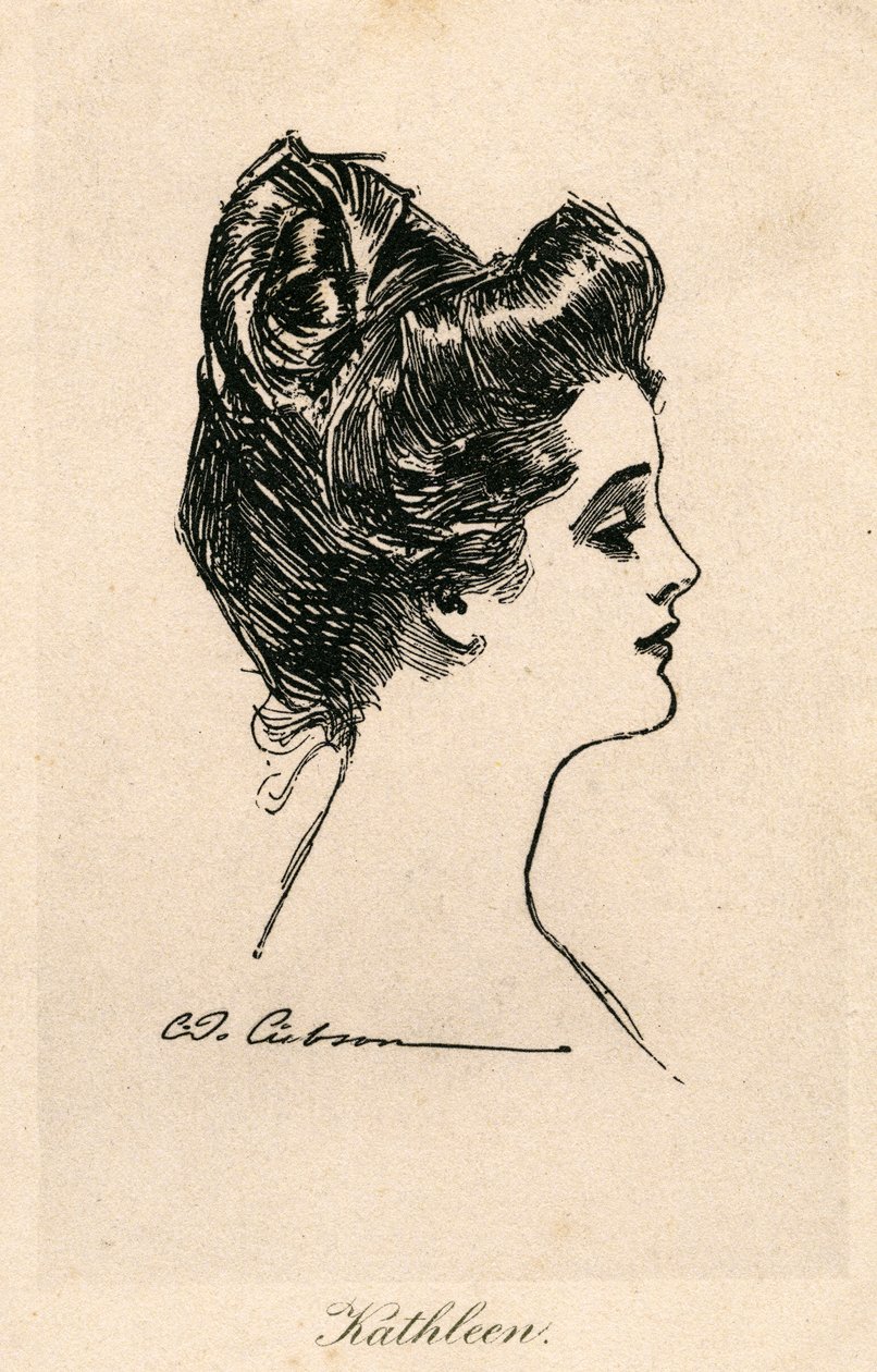 Kathleen, Gibson-tyttö, n. 1900 tekijältä Charles Dana Gibson