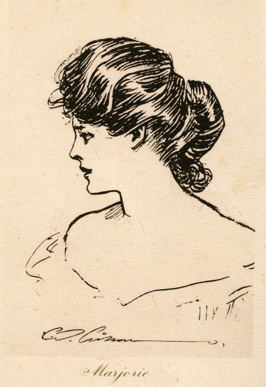 Marjorie, Gibson-tyttö, n. 1900 tekijältä Charles Dana Gibson