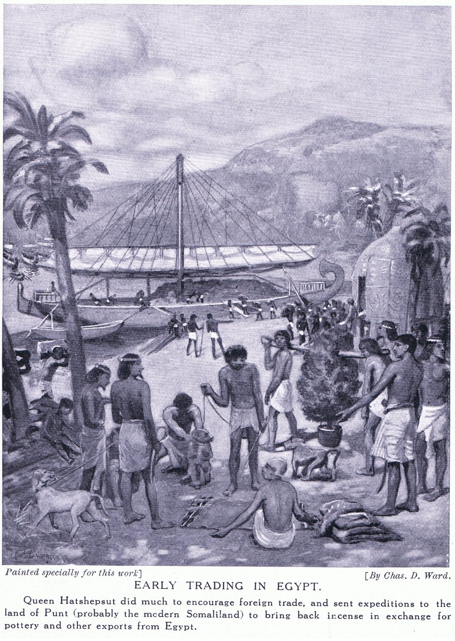 Varhainen kaupankäynti Egyptissä, noin 1920 tekijältä Charles Daniel Ward