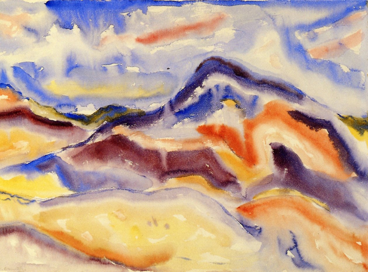 Abstrakti maisema, 1915 tekijältä Charles Demuth