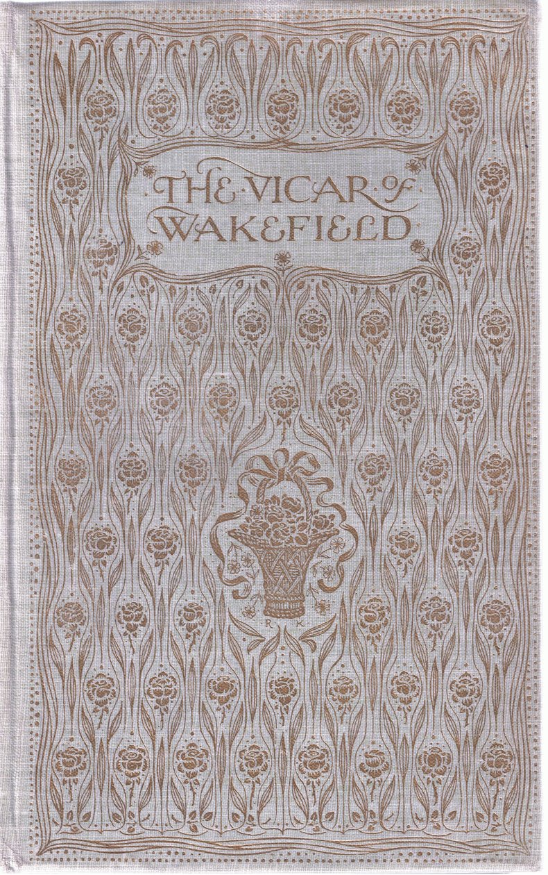 J M Dent & Son Ltd:n julkaiseman The Vicar of Wakefield -kirjan etukansi, 1920-luku. tekijältä Charles Edmund Brock