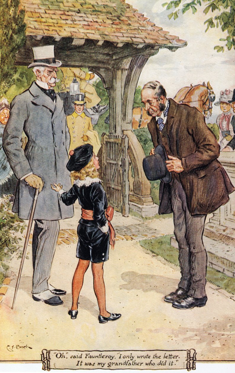 "Voi", sanoi Fauntleroy, "kirjoitin vain kirjeen. Se oli isoisäni, joka teki sen, 1936 tekijältä Charles Edmund Brock