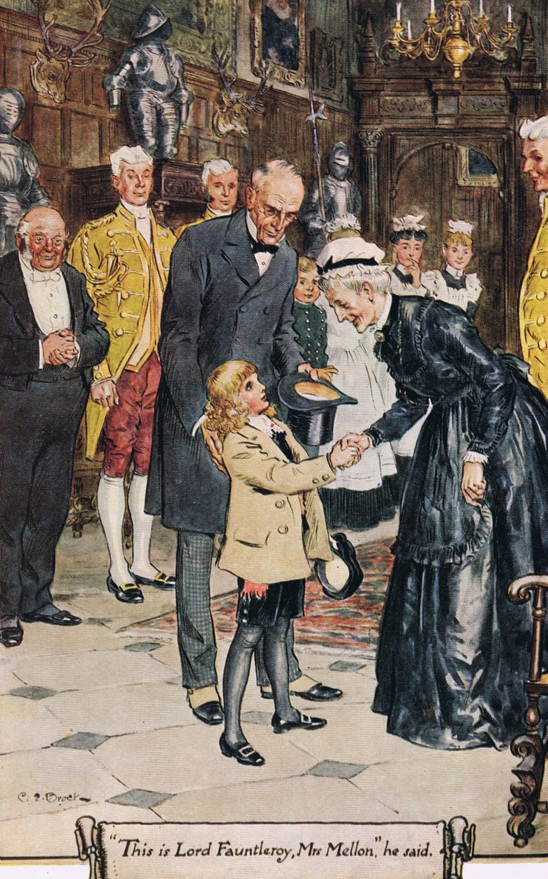 "Tämä on lordi Fauntleroy, rouva Mellon", 1936 tekijältä Charles Edmund Brock