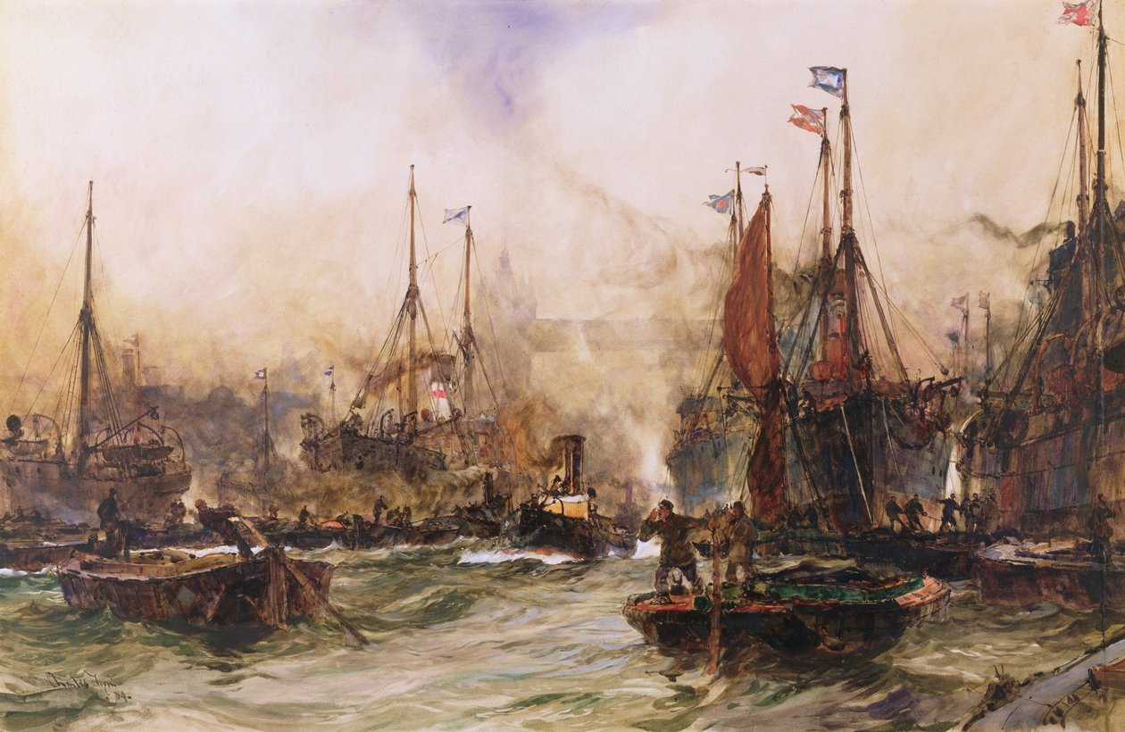 Thames Tower Bridgessä tekijältä Charles Edward Dixon