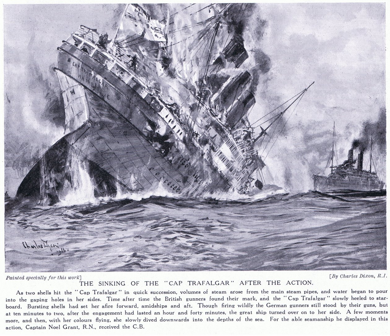 Cap Trafalgarin uppoaminen tekijältä Charles Edward Dixon