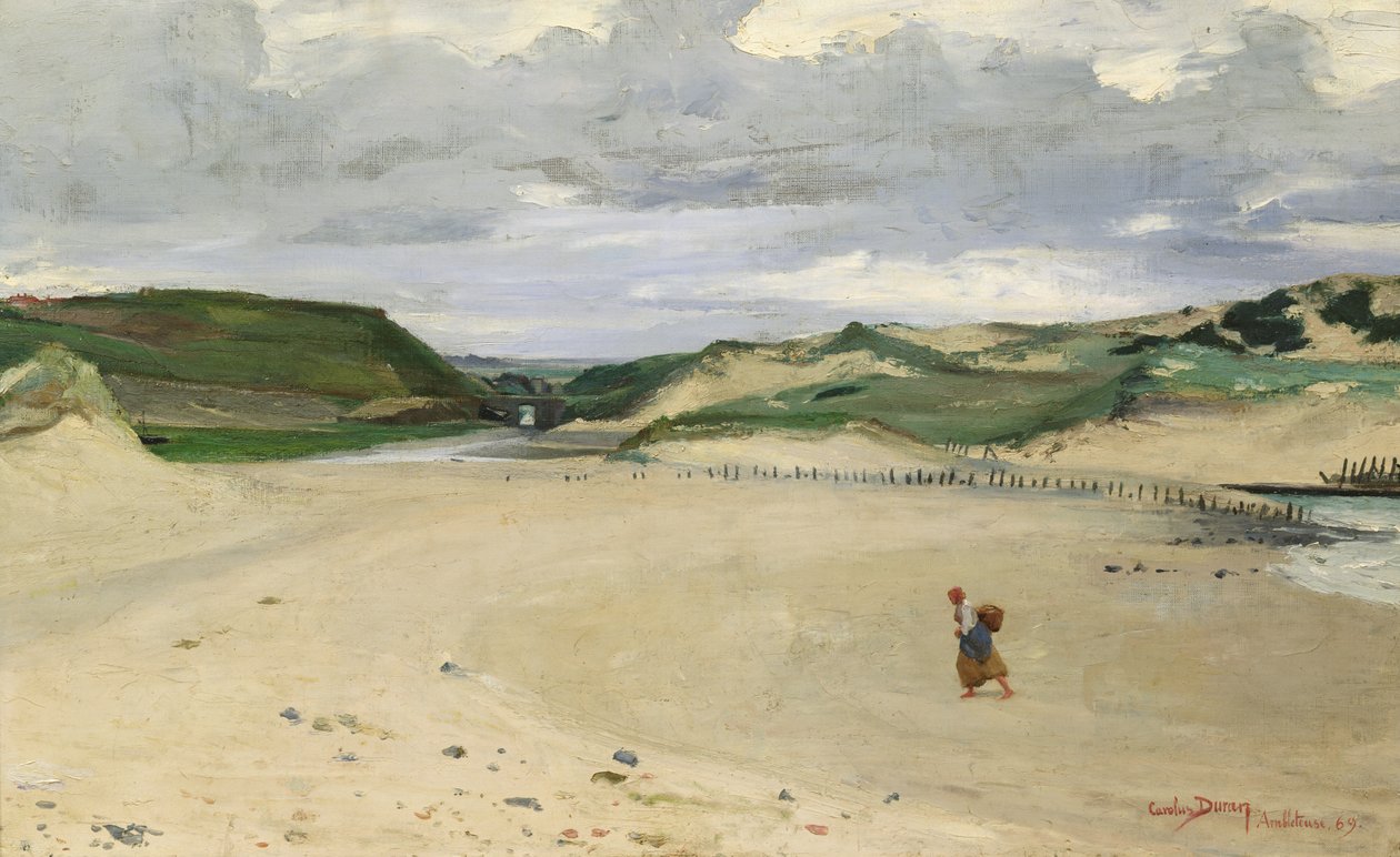 Ranta Ambleteusessa, 1869 tekijältä Charles Emile Auguste Carolus Duran