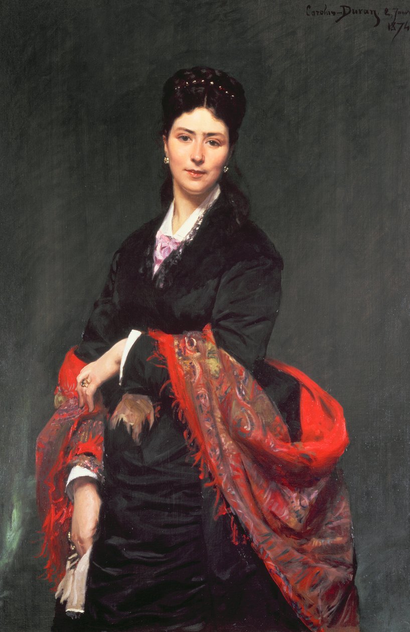 Rouva Marie Clercin muotokuva, 1874 tekijältä Charles Emile Auguste Carolus Duran