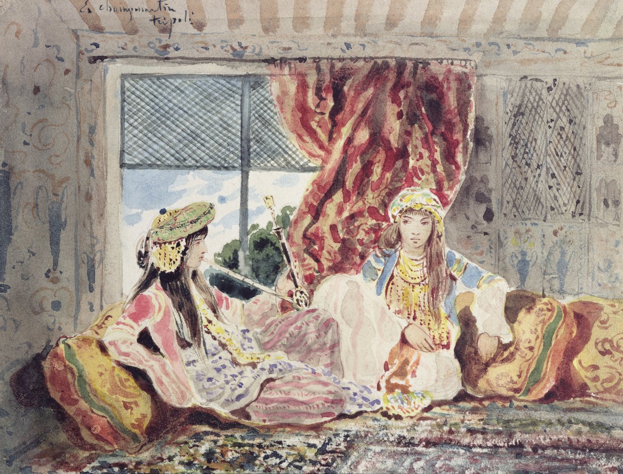 Tripoli, haaremi (wc paperilla) tekijältä Charles Emile Callande de Champmartin