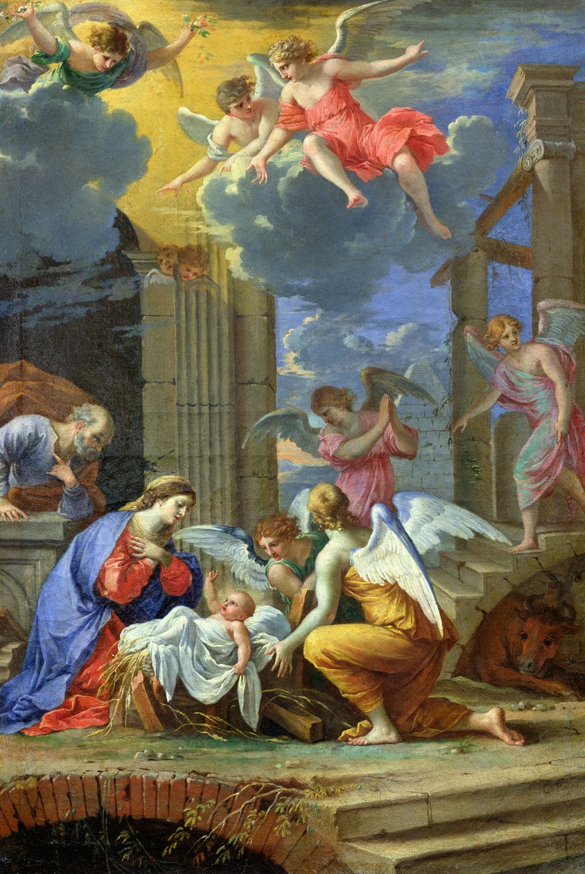 Syntymä, 1667 tekijältä Charles Francois Poerson