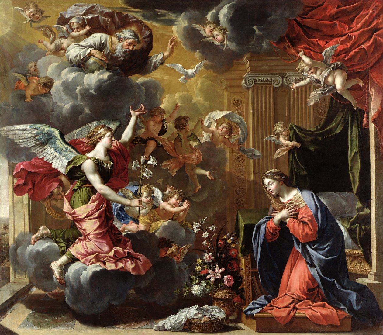 Ilmestys, 1651-52 tekijältä Charles Francois Poerson