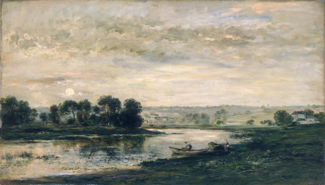 Ilta Oisessa, 1872 tekijältä Charles Francois Daubigny
