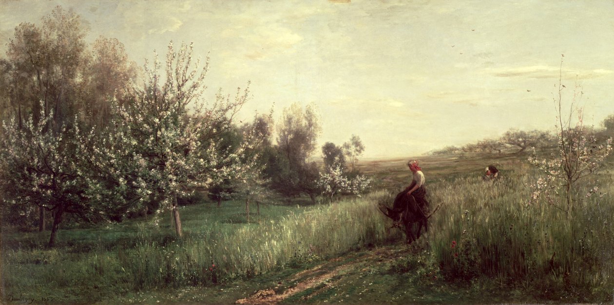 Kevät, 1857 tekijältä Charles Francois Daubigny