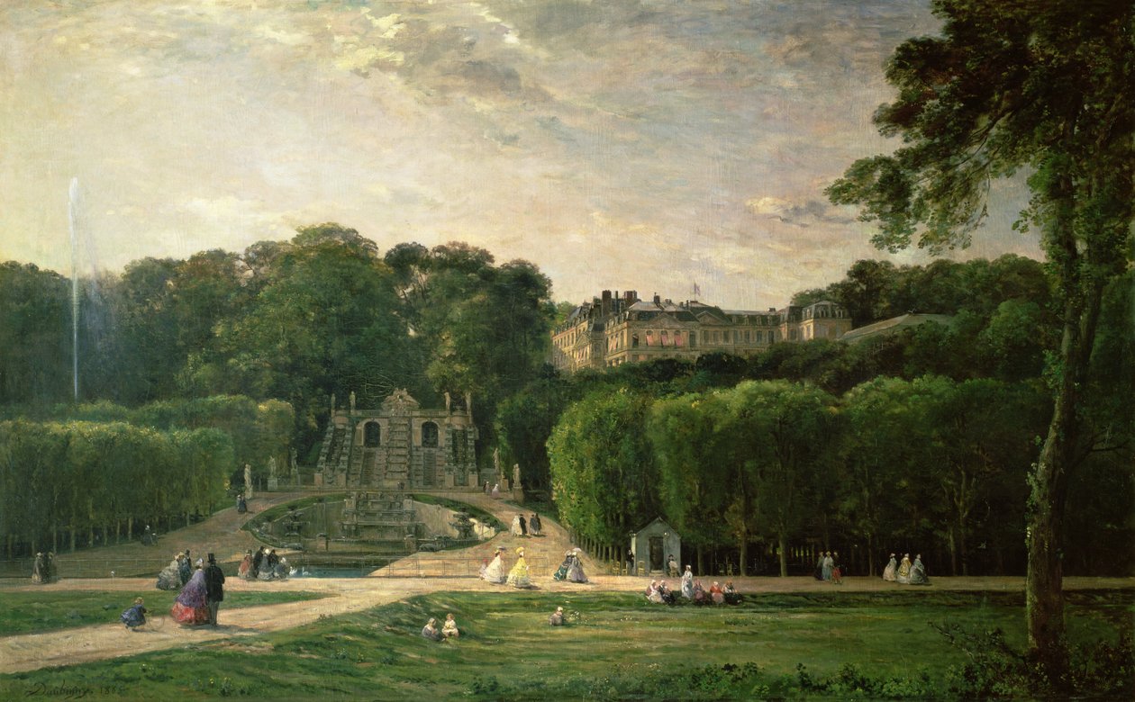 St. Cloudin puisto, 1865 tekijältä Charles Francois Daubigny