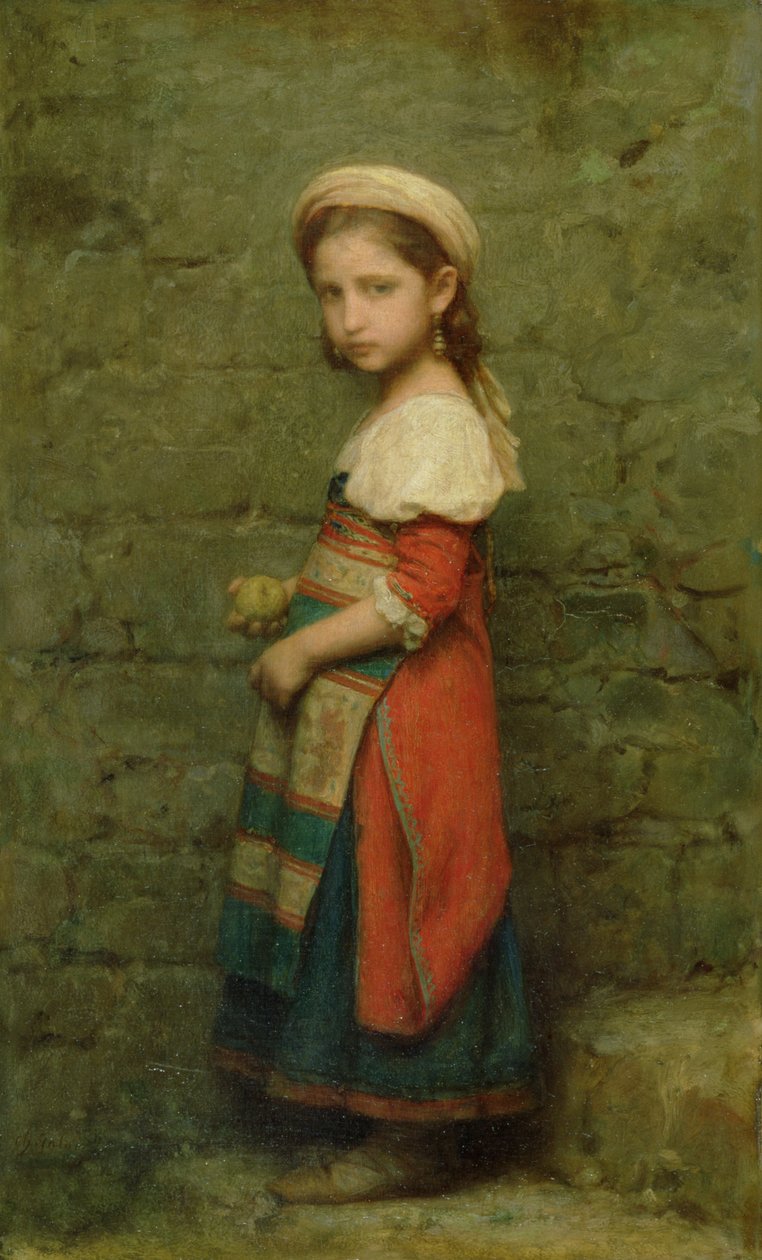 Italialainen tyttö, 1863 tekijältä Charles François Jalabert