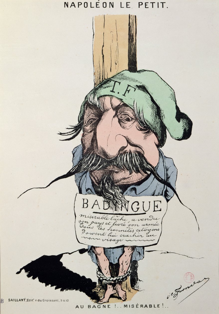 "Napoleon le Petit", karikatyyri Louis-Napoleon Bonapartesta (1808-73) 1870 tekijältä Charles Frondat