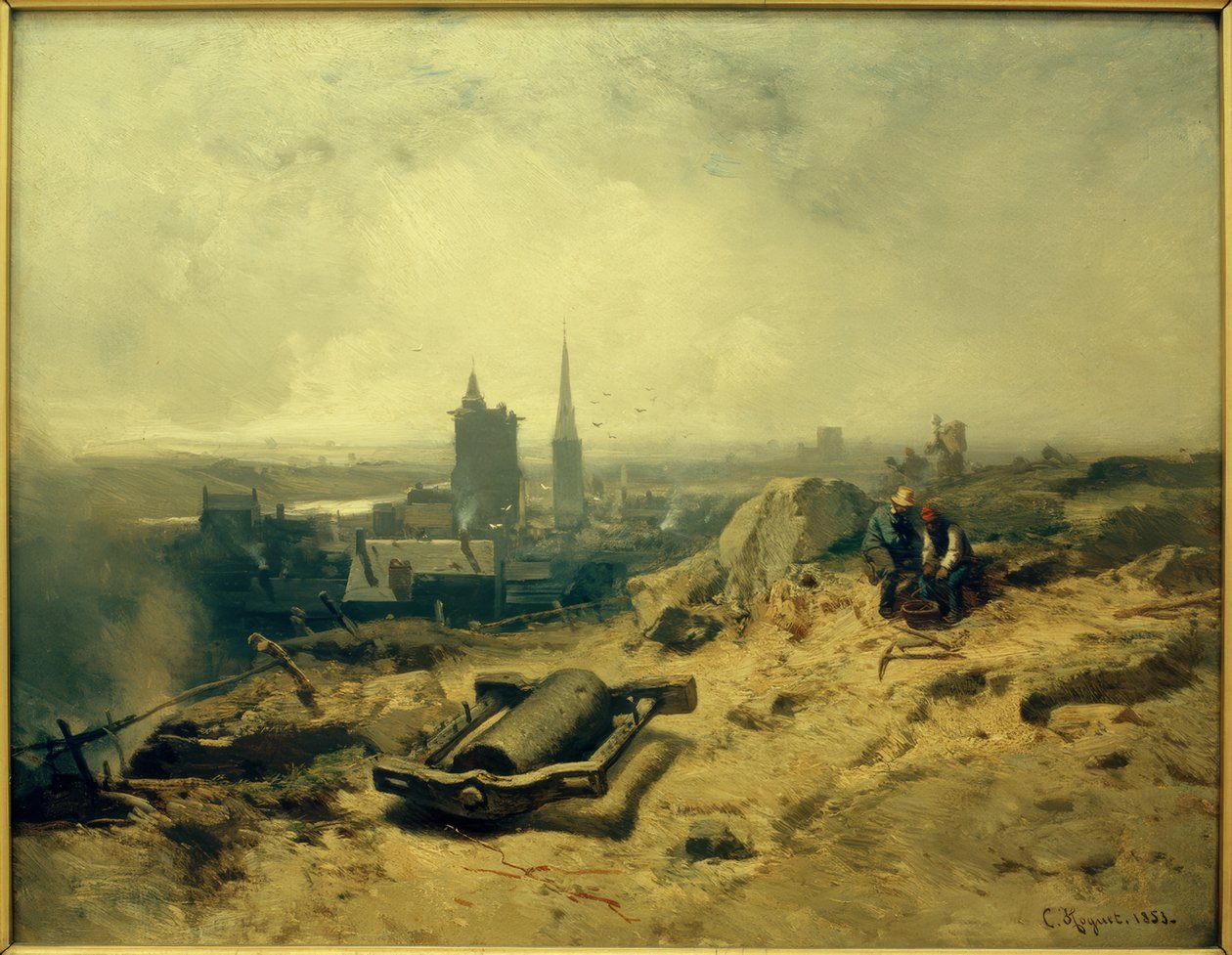 Landschaft mit Hüttenwerk tekijältä Charles Hoguet