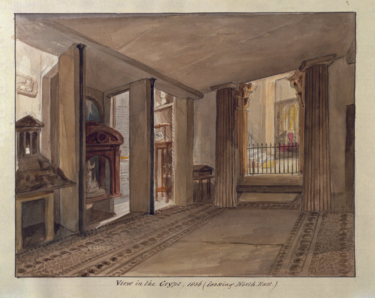 Egyptiläinen krypta, 1836 tekijältä Charles James Richardson