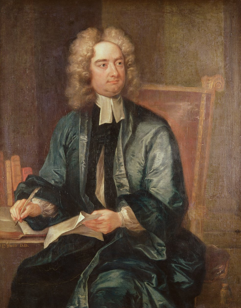 Jonathan Swiftin (1667-1745) muotokuva n. 1718 tekijältä Charles Jervas