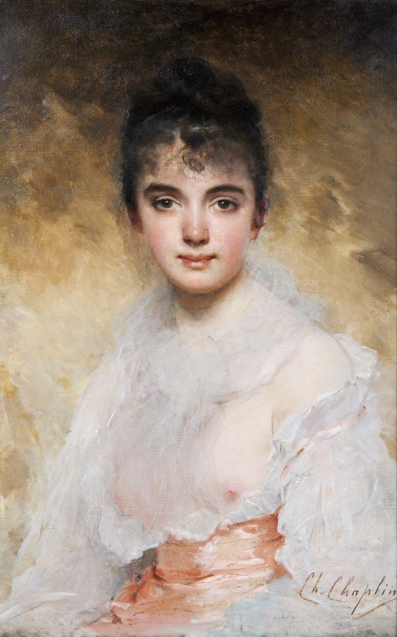 Nuoren naisen muotokuva tekijältä Charles Joshua Chaplin