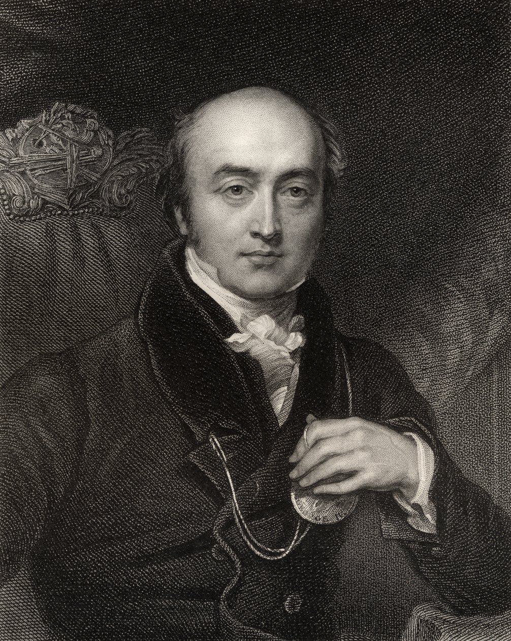 Sir Thomas Lawrence, kaiverrettu J. Thomson, National Portrait Gallerysta, osa III, julkaistu noin 1835 tekijältä Charles Landseer