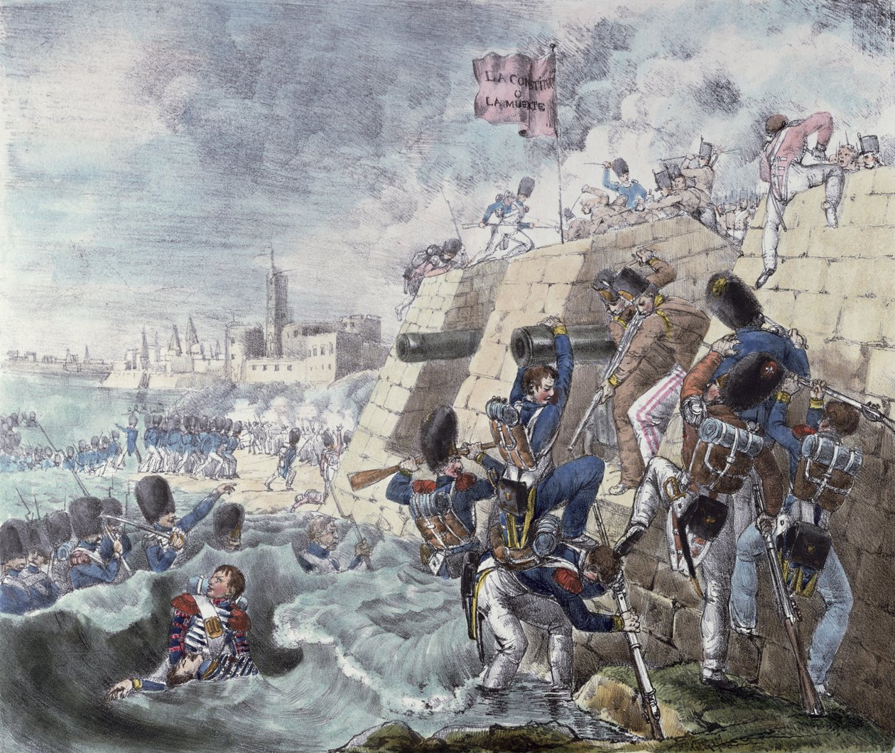 Trocaderon linnoituksen valtaus, 31. elokuuta 1823 tekijältä Charles Lasteyrie du Saillant