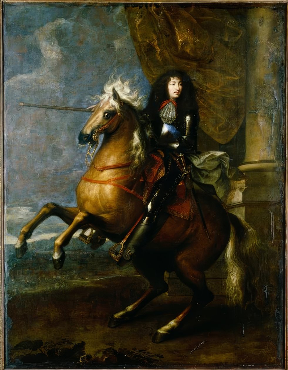 Ludwig XIV. v. Frankreich, Reiterbildnis / Charles Le Brun tekijältä Charles Le Brun