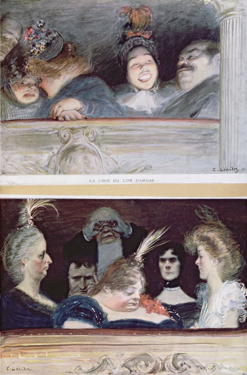 Merriment und Boredom, 1898 tekijältä Charles Leandre