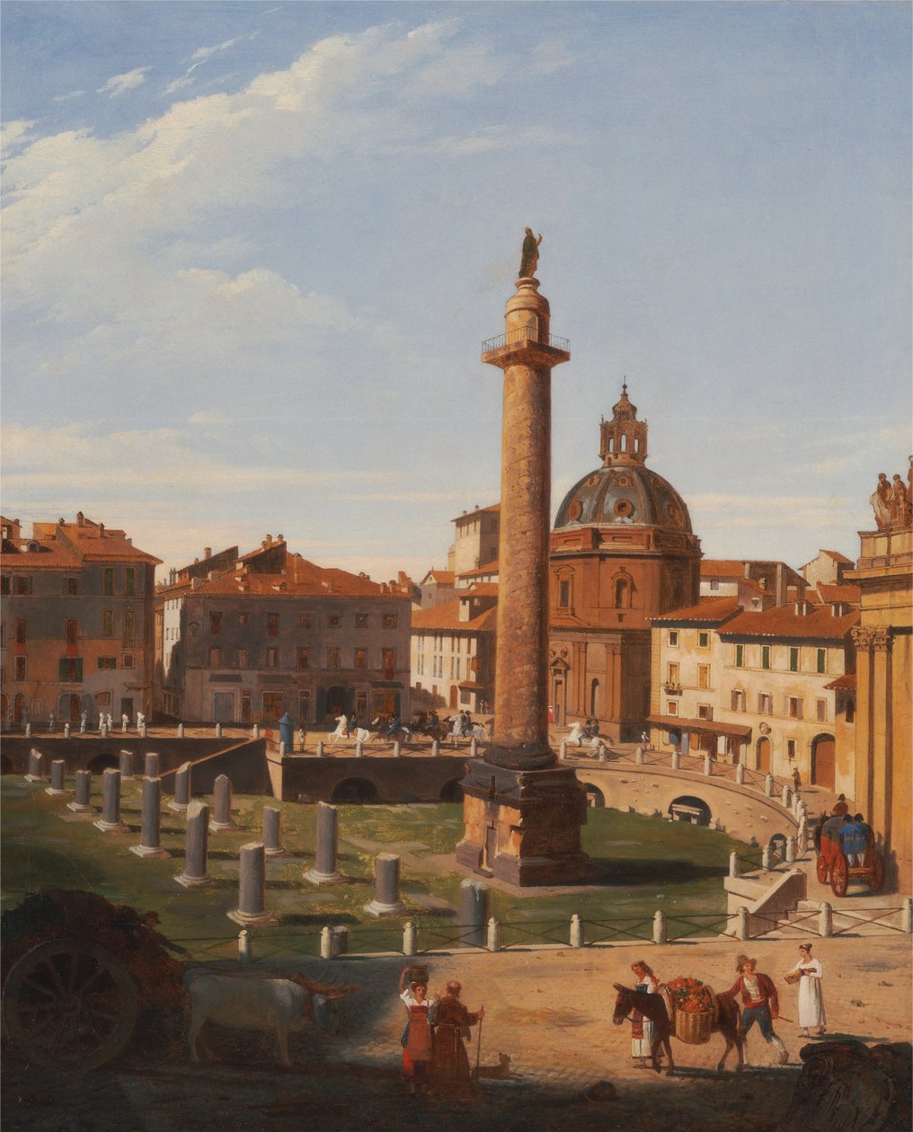 Näkymä Trajans -foorumille, Rooma tekijältä Charles Lock Eastlake