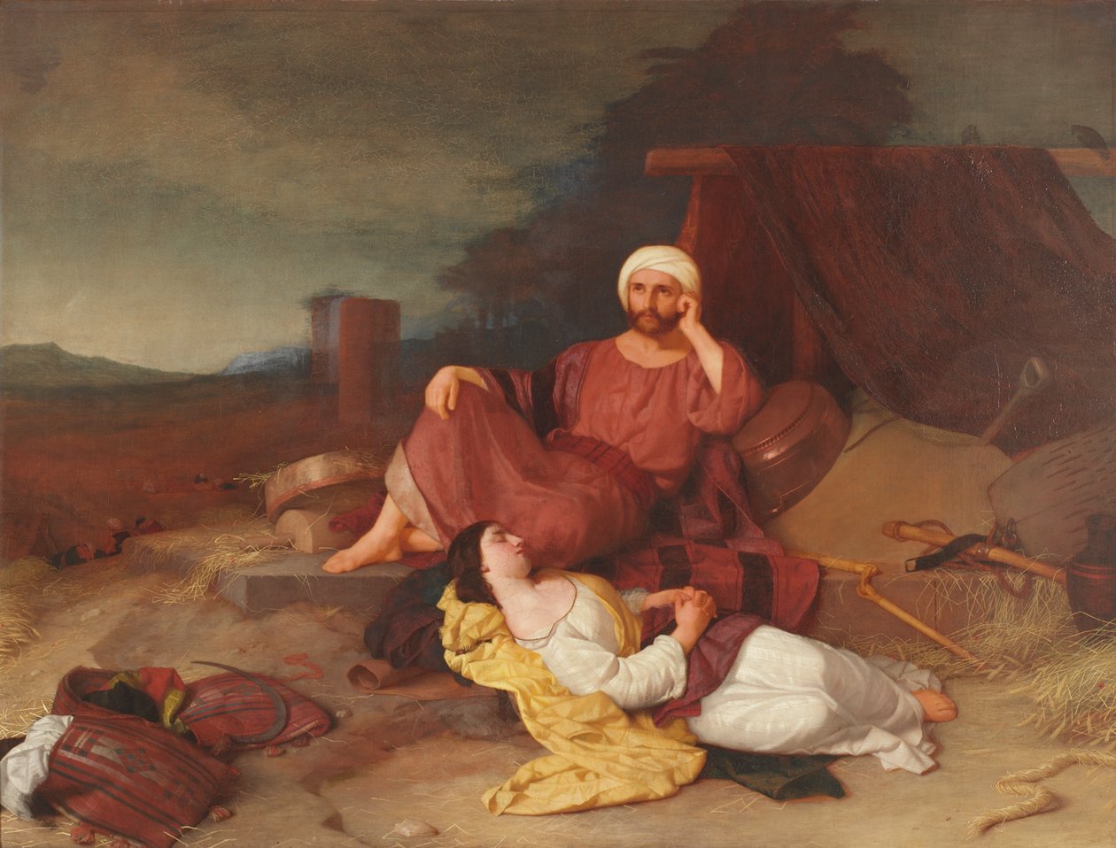 Boas ja Ruth, n. 1853 tekijältä Charles Lock Eastlake