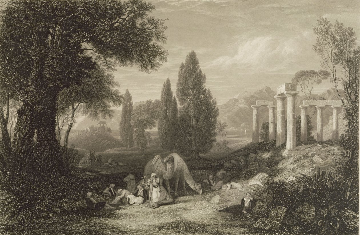 Bryonin unelma, kaivertaja James T. Willmore (1800-63) 1833 (bw litografia) tekijältä Charles Lock Eastlake