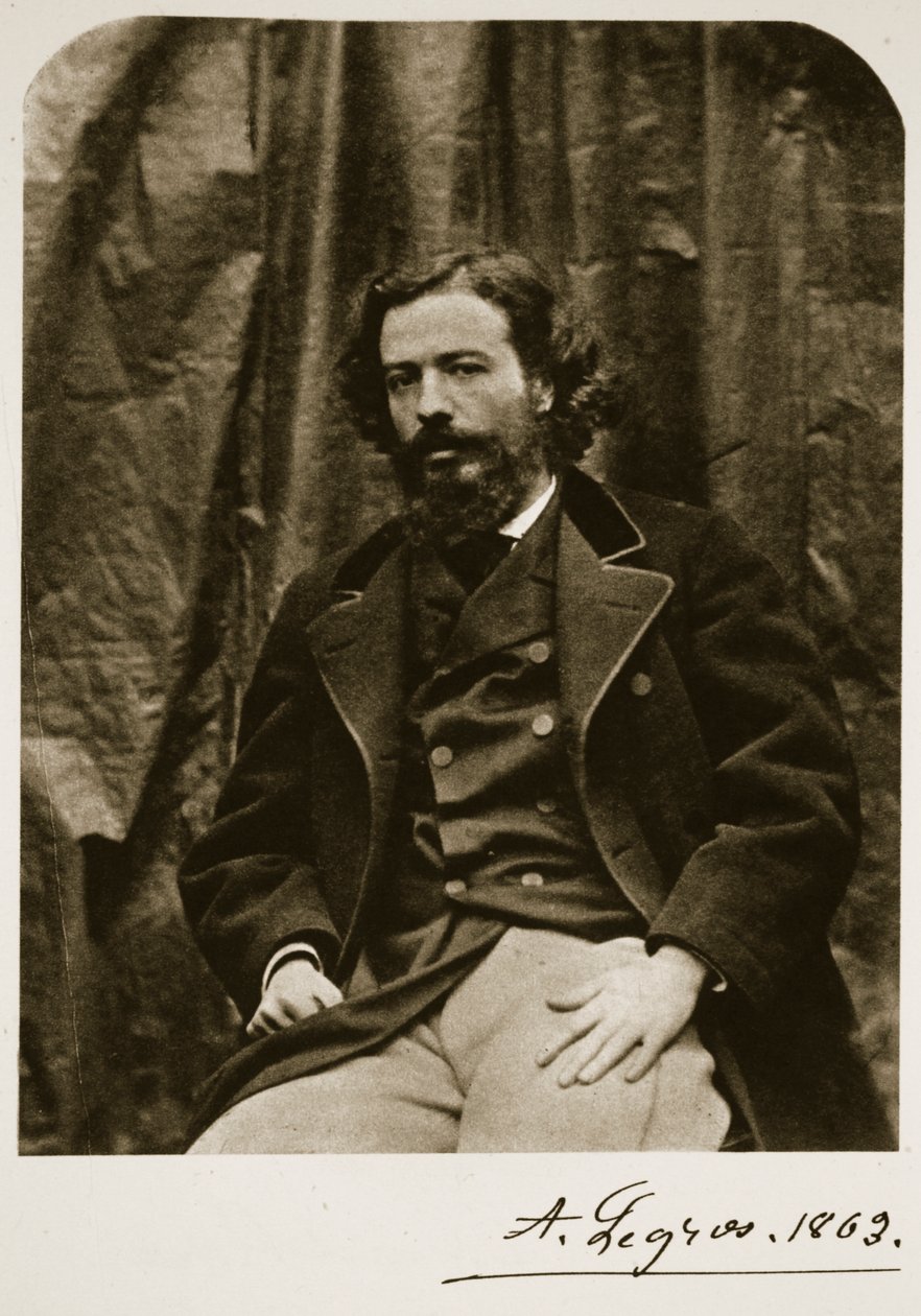 Alphonse Legros 6. lokakuuta 1863 (seepiakuva) tekijältä Charles Lutwidge Dodgson