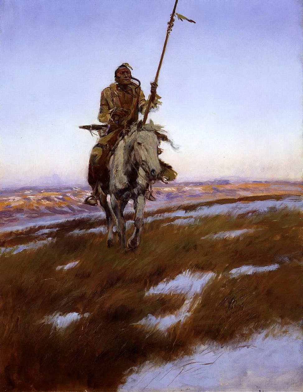 Cree intialainen tekijältä Charles Marion Russell