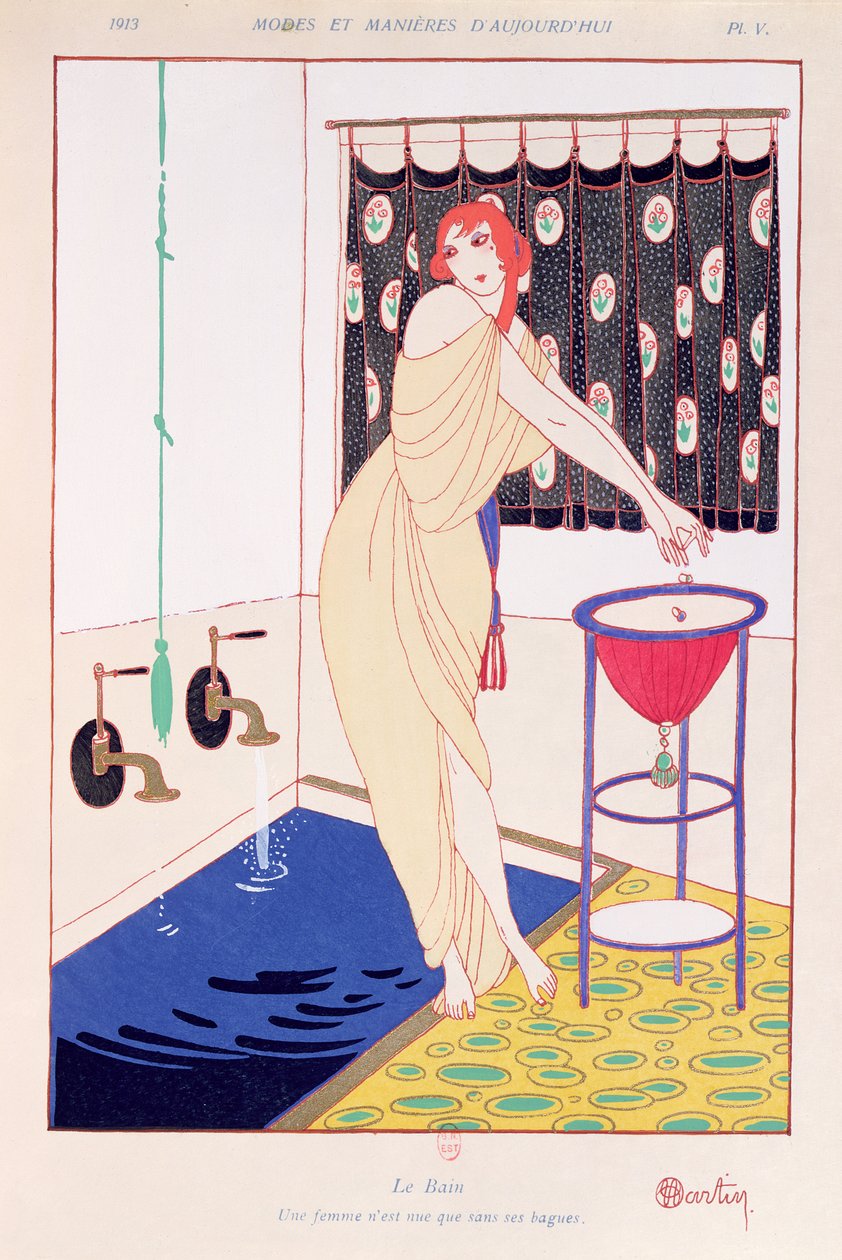 "The Bath", kuvitus teoksesta "Modes et Manieres d