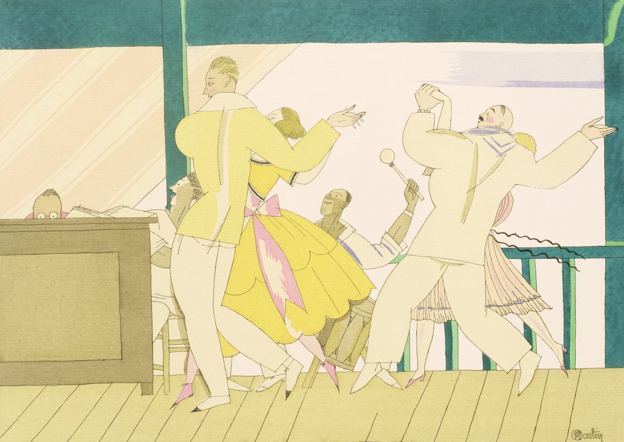 Tango, n. 1920 (stensiili paperille) tekijältä Charles Martin