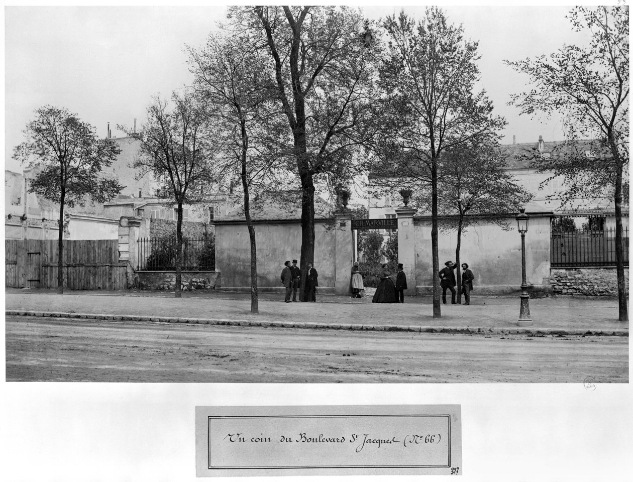 Boulevard Saint-Jacques, nro 66, Charles Marvillen studio, Pariisi, 1858-78 tekijältä Charles Marville