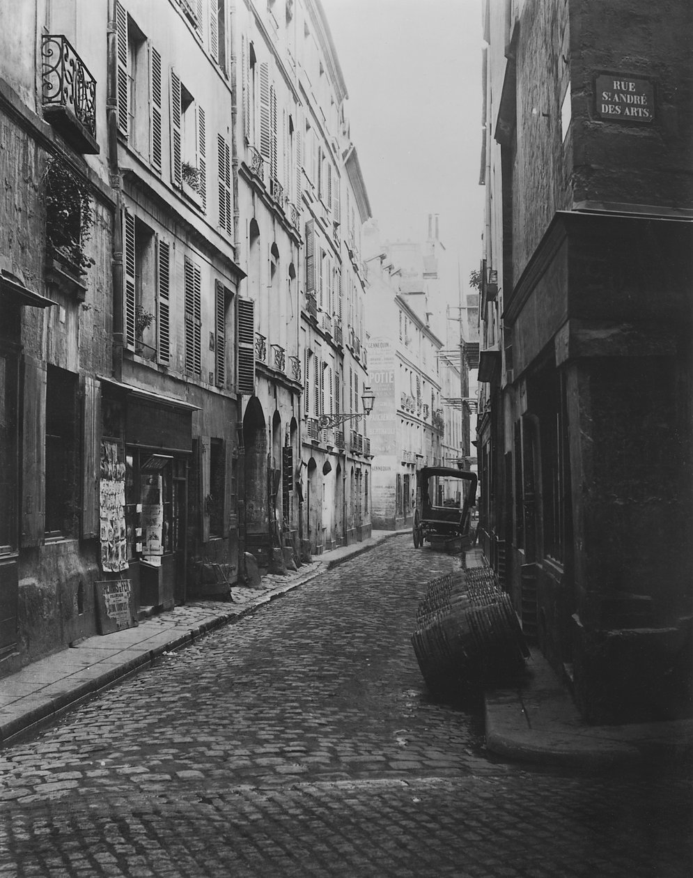 Rue Git-le-Coeur (Rue Saint-Andre-des-Artsista), Pariisi, 1858-78 tekijältä Charles Marville