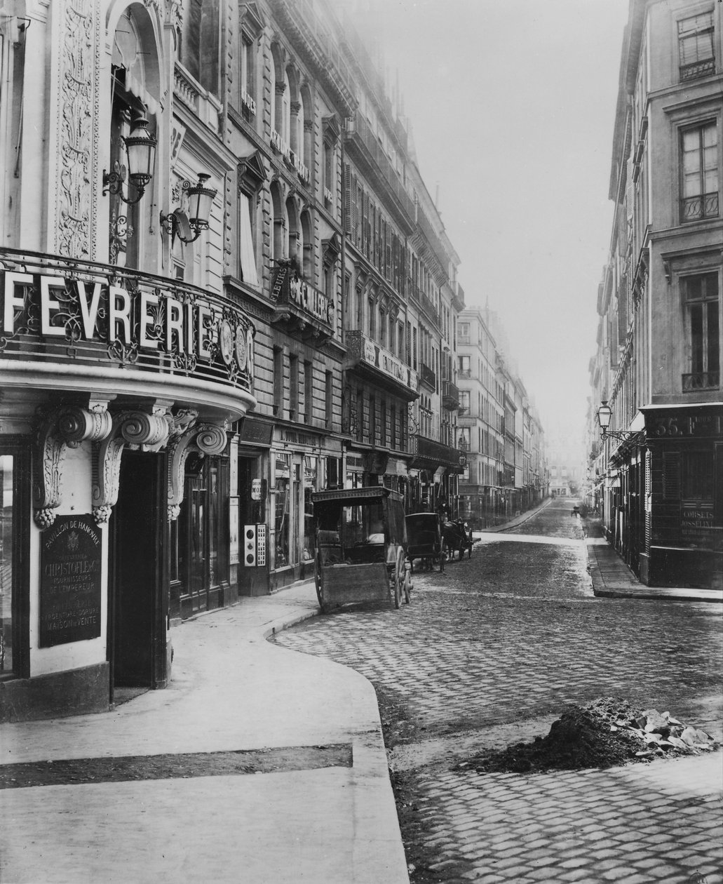 Rue Louis-le-Grand, Boulevard des Italiensilta, Pariisi, 1858-78 tekijältä Charles Marville