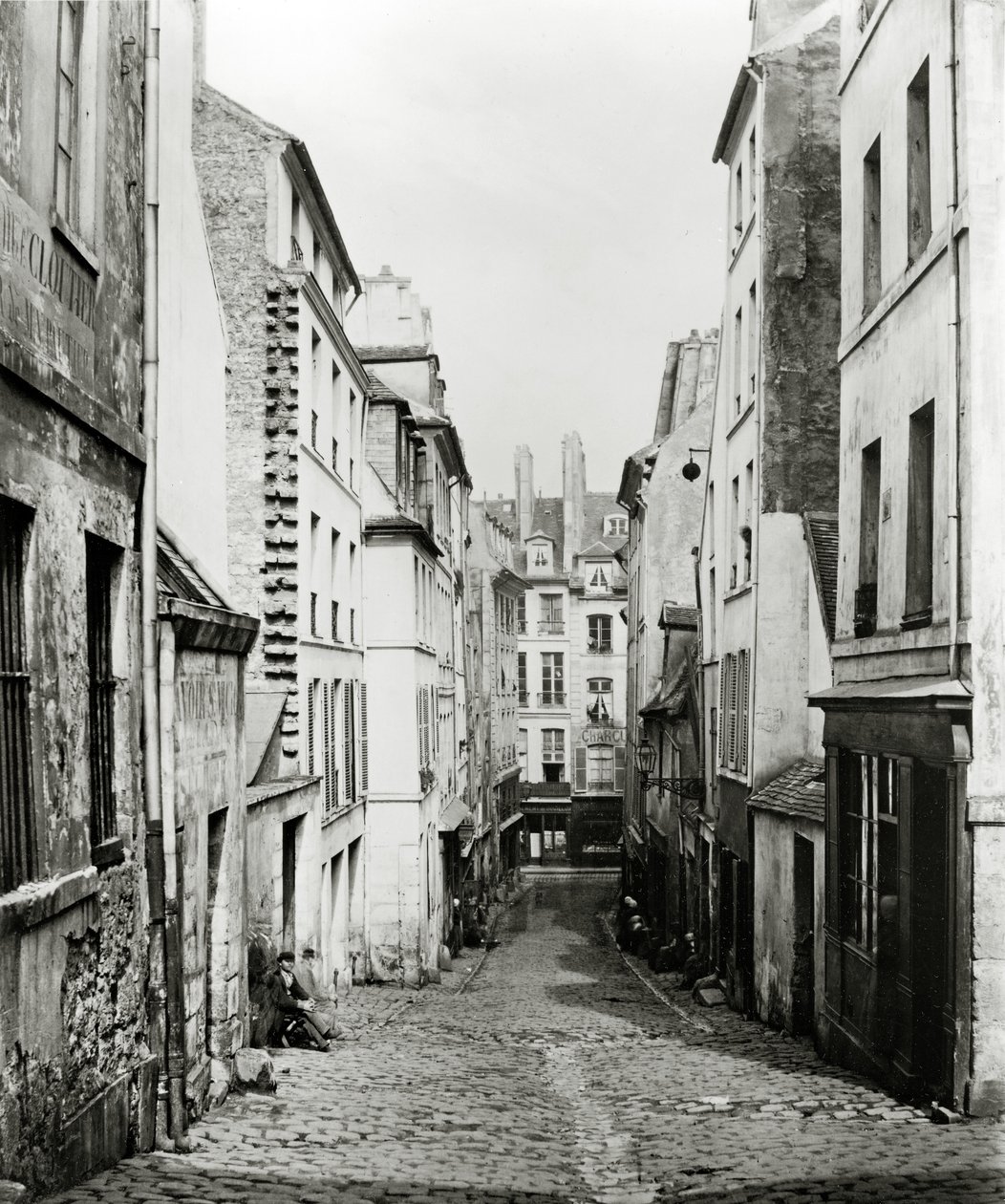 Rue du Bon-Puits, Rue Traversine, Pariisi, 1858-78 tekijältä Charles Marville