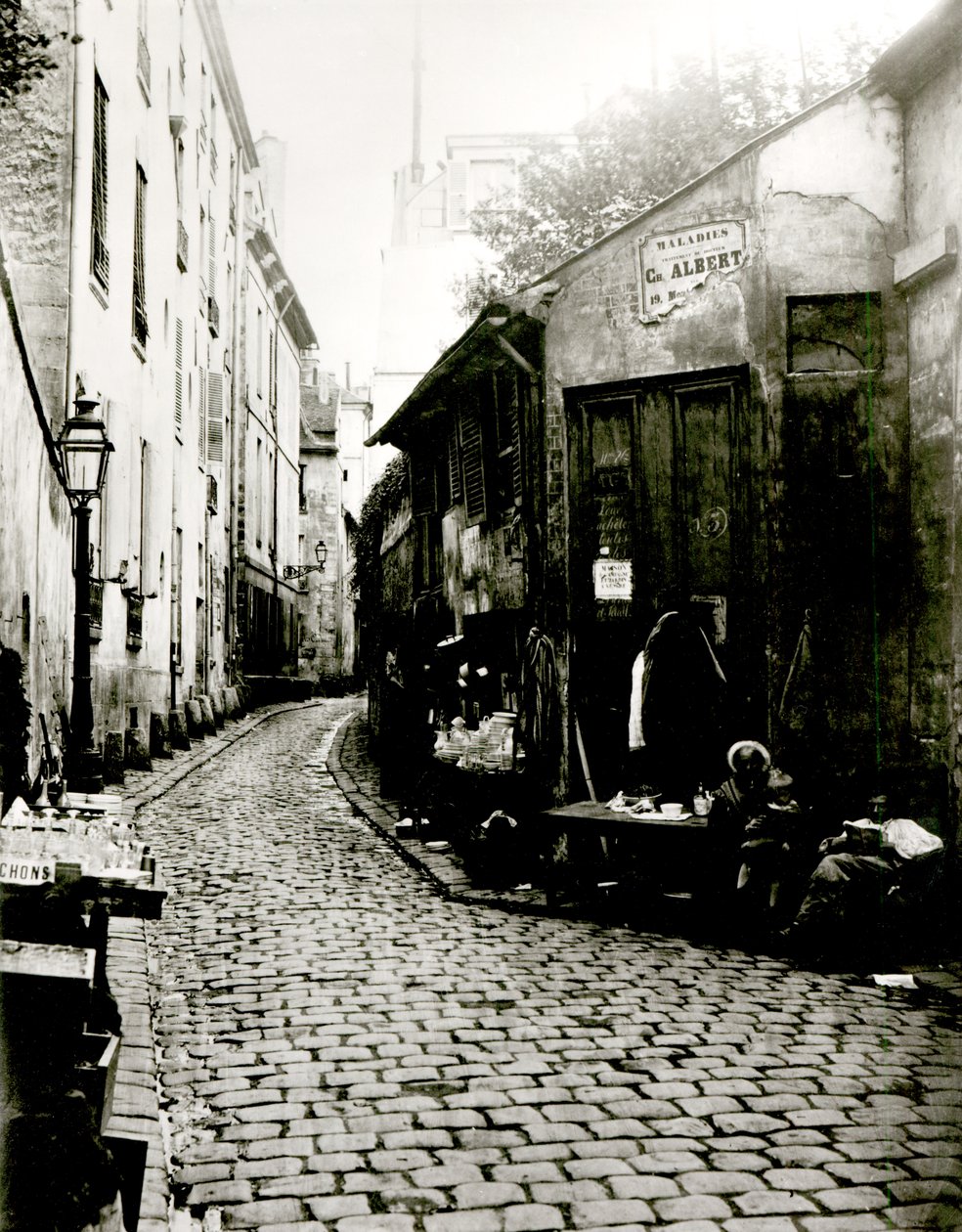 Rue du Jardinet ja Rohanin umpikatu, Pariisi, 1858-78 tekijältä Charles Marville