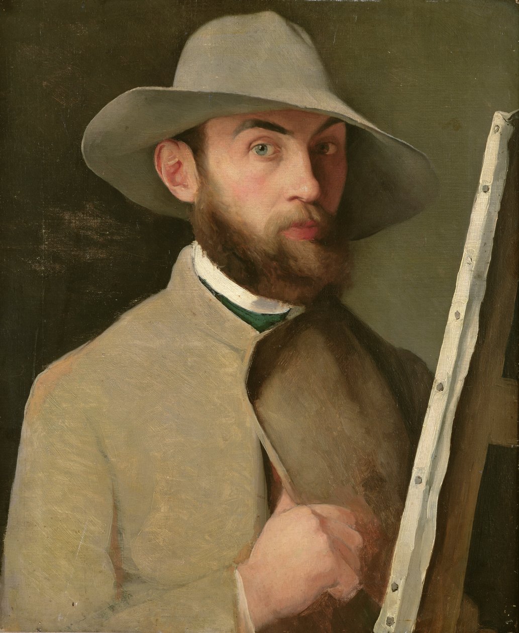 Omakuva, n. 1890 tekijältä Charles Maurin