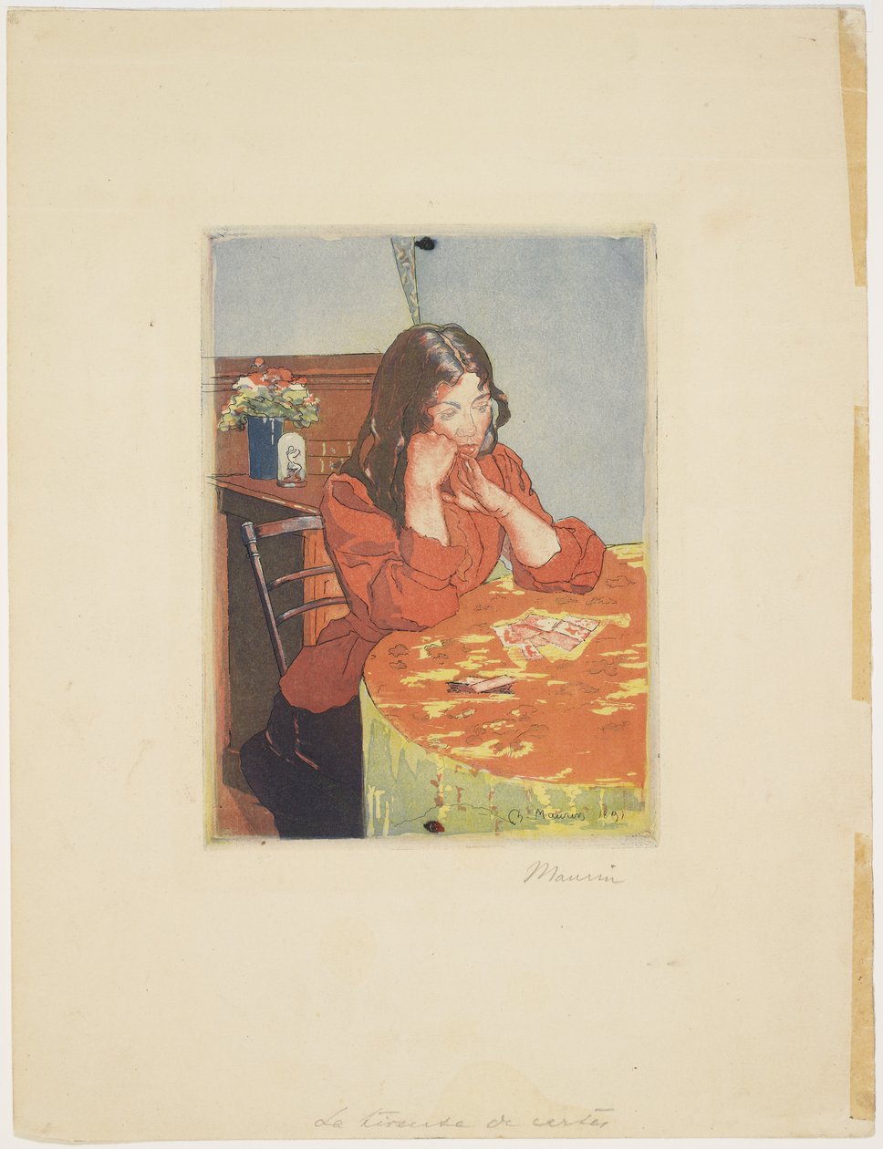 Card Tinner, 1891 tekijältä Charles Maurin