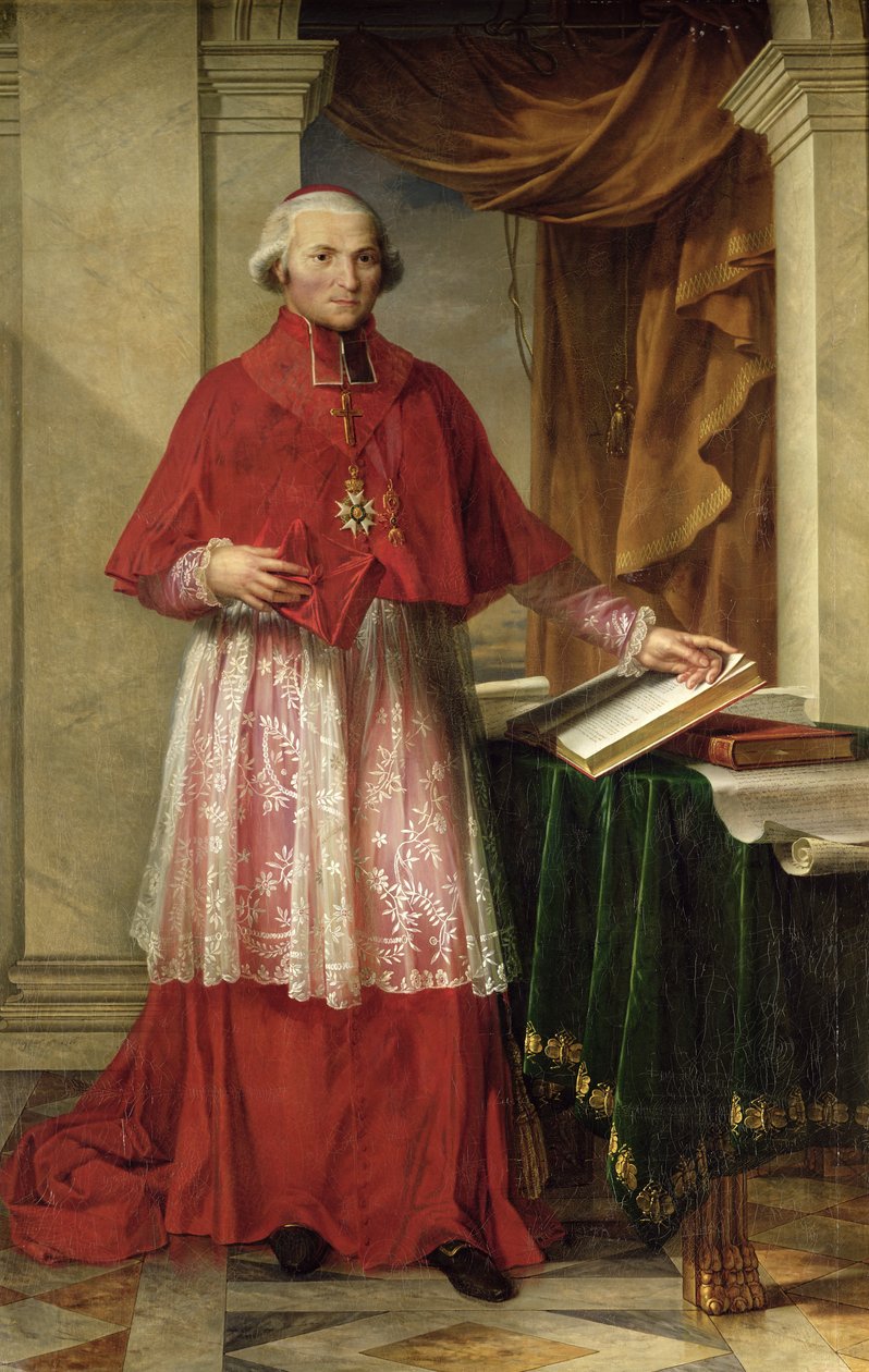 Kardinaali Joseph Feschin (1763-1839) muotokuva 1806 tekijältä Charles Meynier