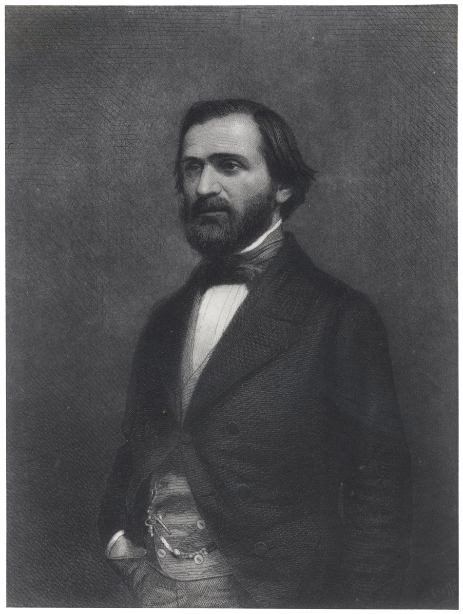 Giuseppe Verdin (1813-1901) muotokuva tekijältä Charles Michel Geoffroy