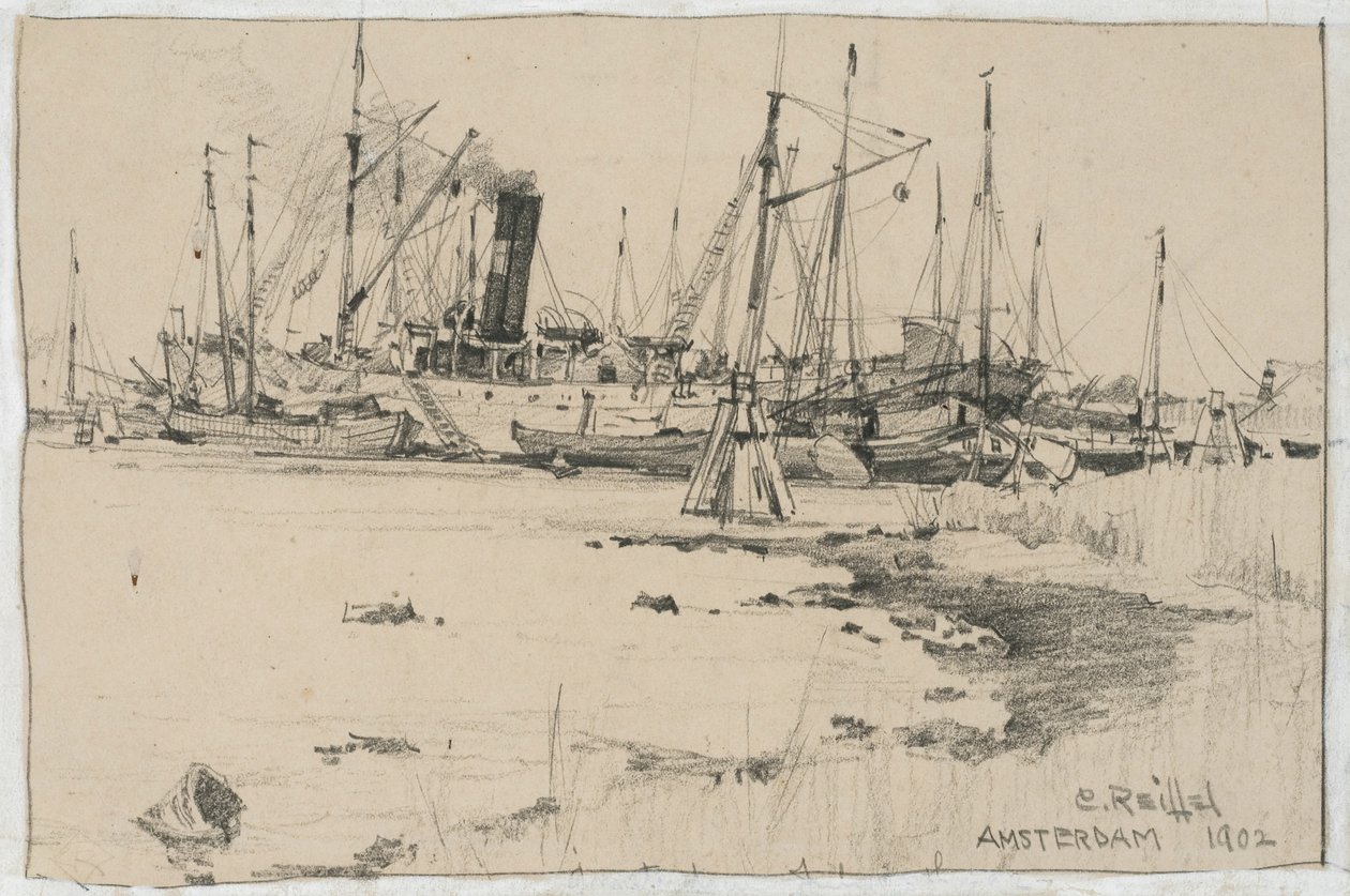 Amsterdam, 1902 (grafiitti paperille) tekijältä Charles P. Reiffel