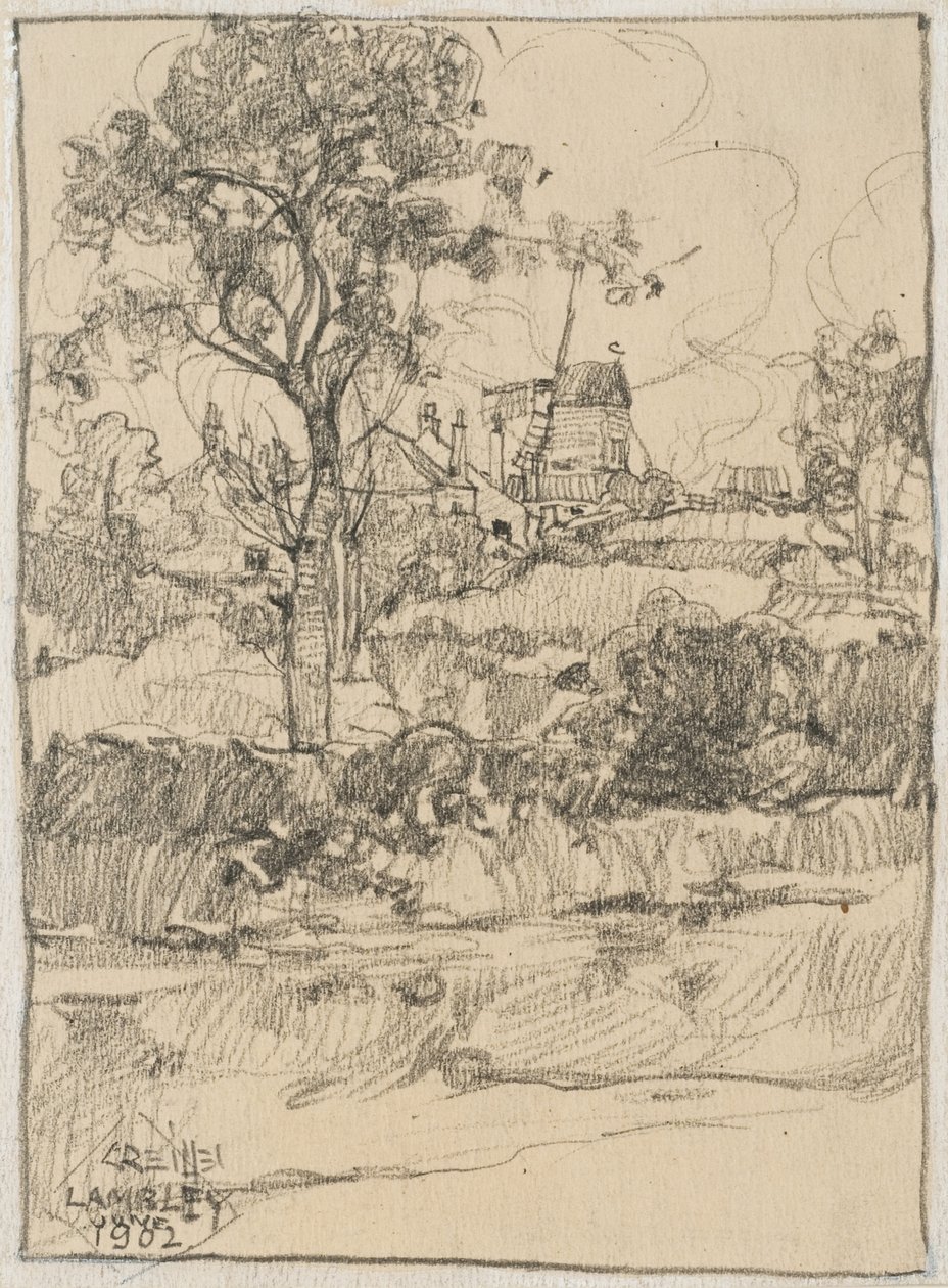Lambley, Englanti, 1902 (grafiitti paperille) tekijältä Charles P. Reiffel