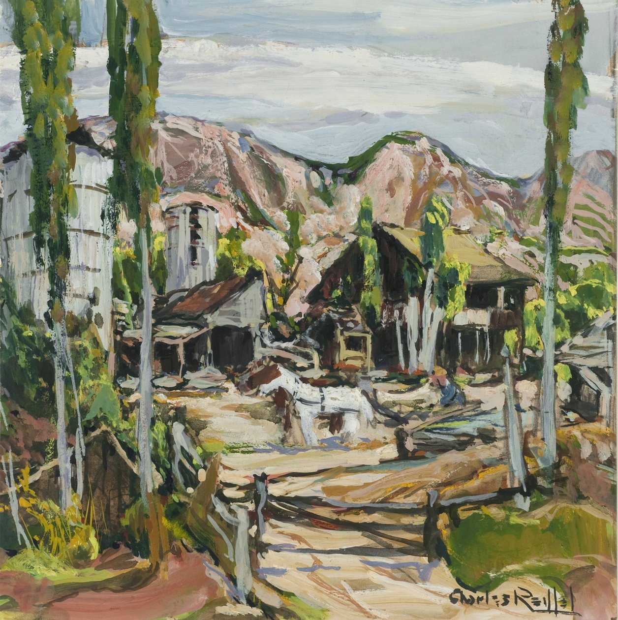 Old Ranch Mission Valley, noin 1930 tekijältä Charles P. Reiffel